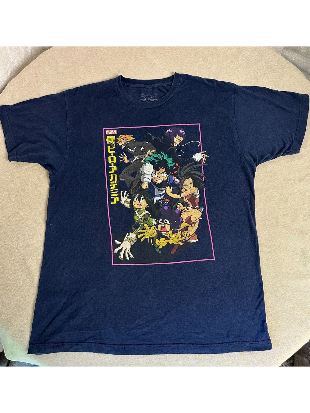 My Hero Academia Funimation T-Shirt Men's Large Blue Anime Graphic Tee